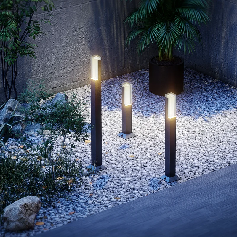 LED lampe à gazon paysage lumières pour la décoration de jardin IP65 étanche AC85-265V lumières de jardin éclairage extérieur pour maison de campagne - vue 5 sur 8