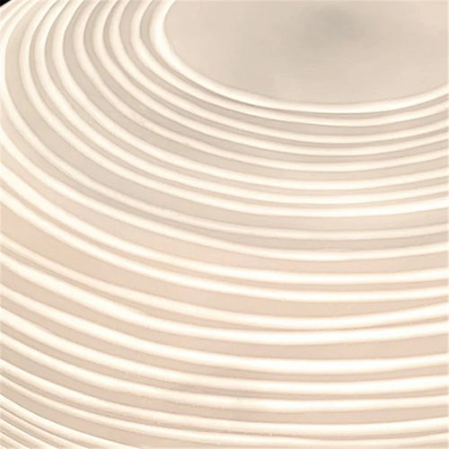 lampe à poser 3 en 1 en verre à motif spirale trépied élégant - vue 6 sur 12