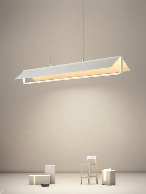 lustre led moderne pour éclairage intérieur simple et long