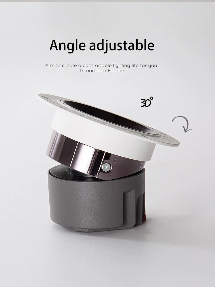 projecteur led 	intégré ajustable tuya zigbee sans bordure - vue 4 sur 7