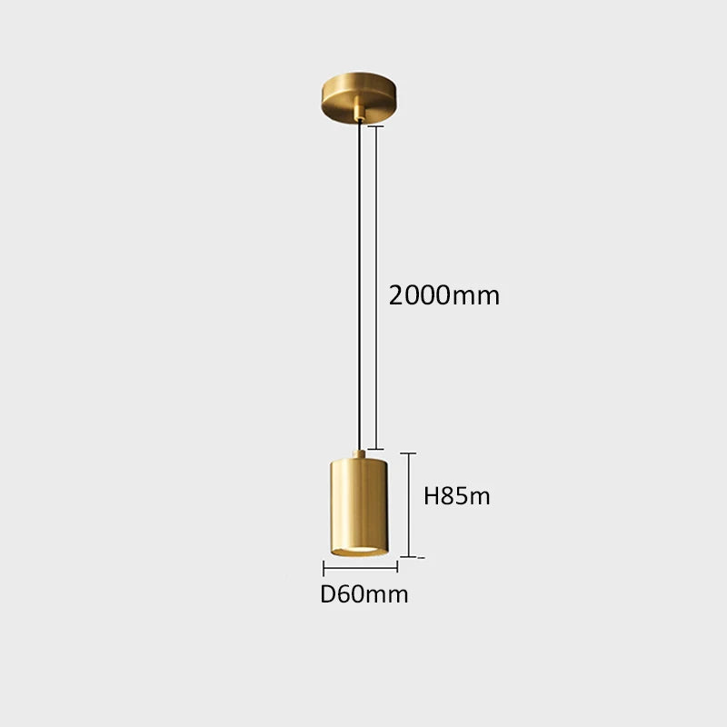 Minimalist nordic copper bedside lamp with elegant design - vue 8 sur 8