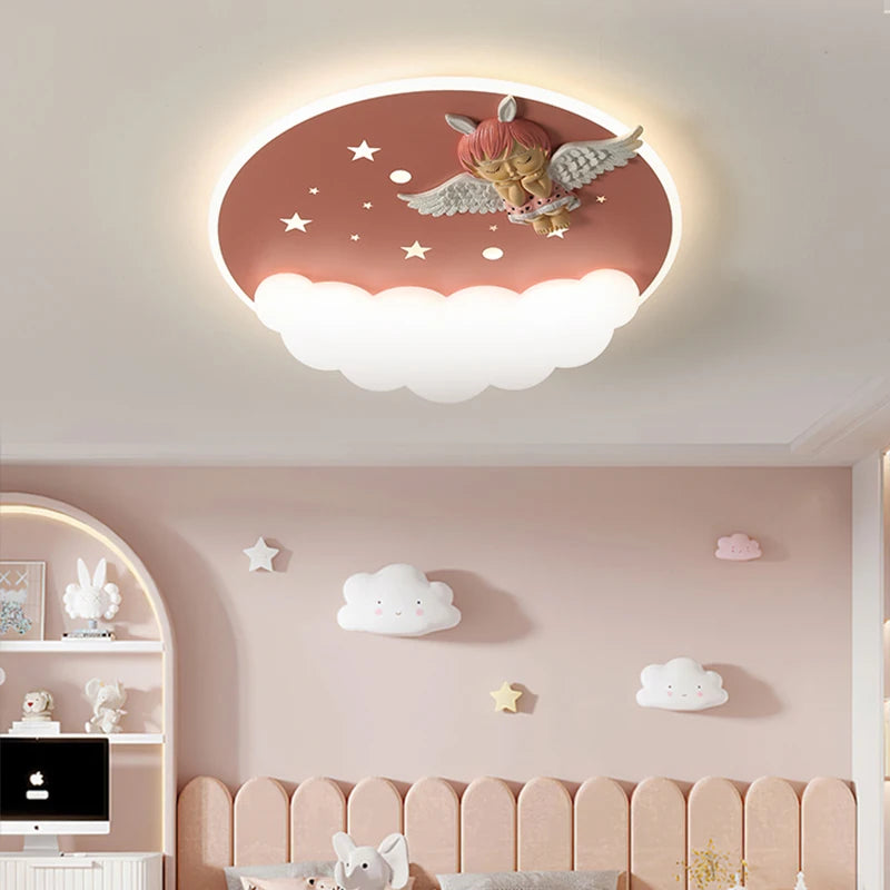 lustre led moderne avec télécommande pour décoration intérieure