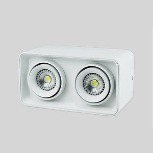 Recessed LED spotlight with replaceable bulb and adjustable angle