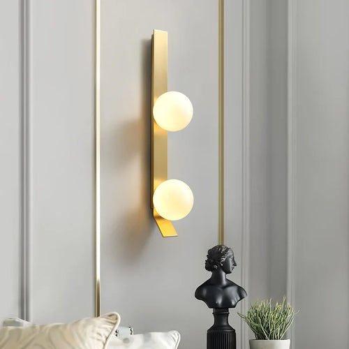applique murale moderne en verre et métal pour intérieur de luxe