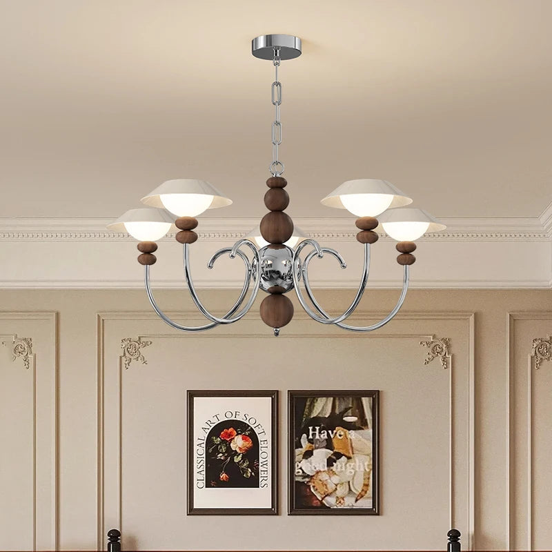 lustre rétro haut de gamme en coque d'oeuf américain style médiéval - vue 4 sur 8