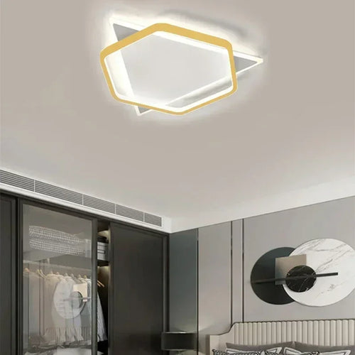 Creative geometric minimalist ceiling light modern decorative lamp - vue 2 sur 14