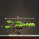DIY Potted Bonsai for Home Decoration, False Tree, Living Room, Chinese Style, Hotel Porch Landscape, Green Plant Decoration