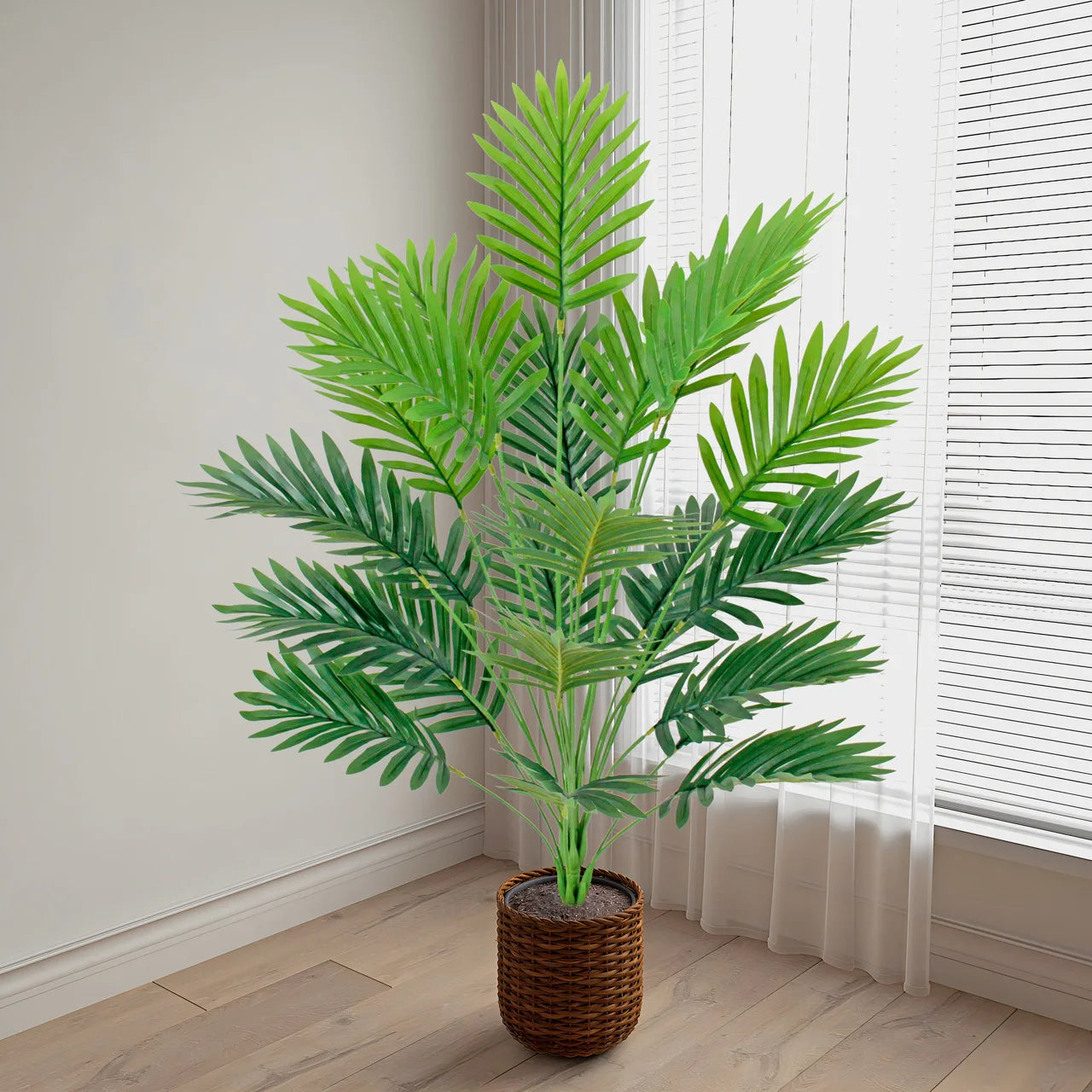 plante artificielle palmier tropical décoration jardin balcon intérieur extérieur - vue 4 sur 8