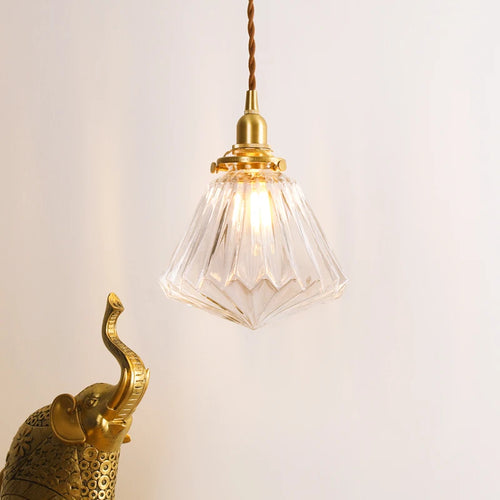 suspension en verre diamant led nordique moderne