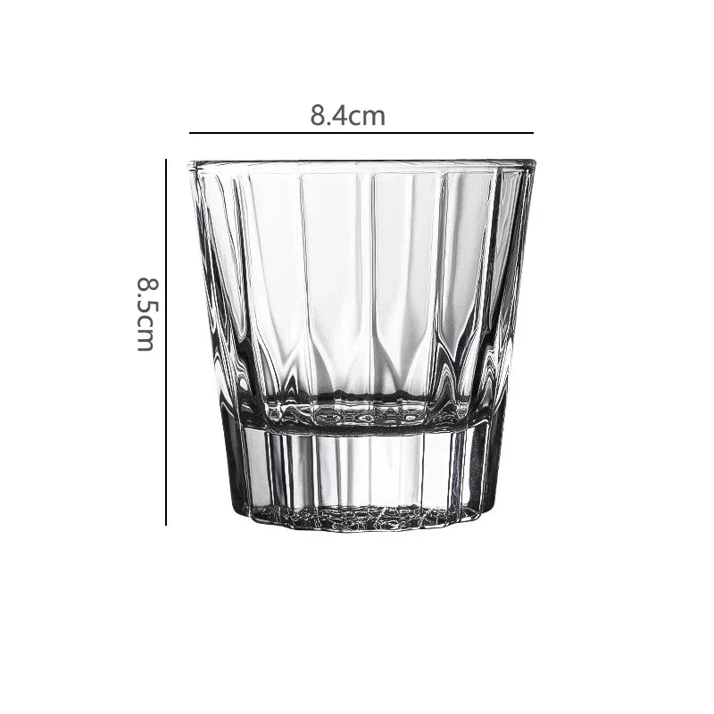 Verre whisky cocktail 200 ml rayures verticales design - vue 10 sur 15