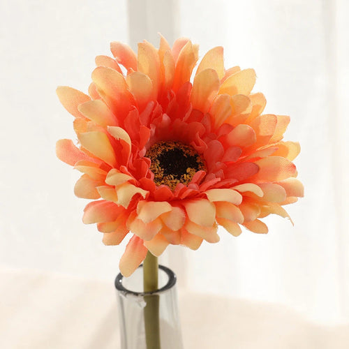 lot de têtes de fleurs artificielles gerbera pour décoration intérieure et extérieure - vue 8 sur 11