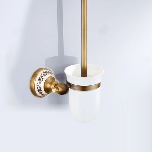 ensembles daccessoires en laiton massif pour salle de bain rétro - vue 8 sur 20