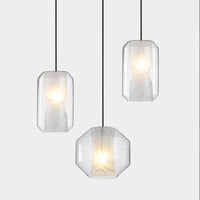 Suspension en verre nordique à tête unique