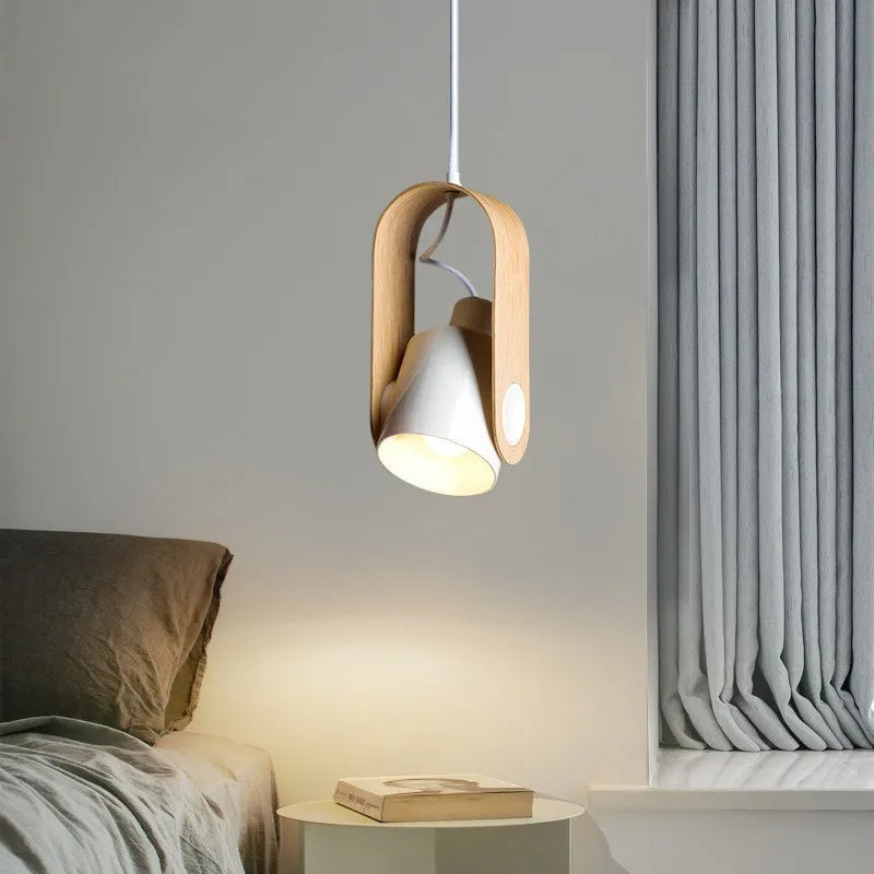 Nordique LED Suspension Lumière Macaron Fer Suspension Pour Chambre Salon Étude Chevet Salle À Manger Luminaire Lustre - vue 3 sur 12
