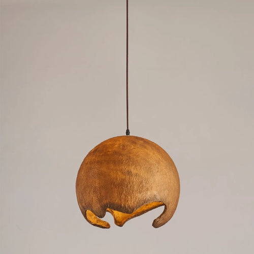 Nordic Wabi Sabi minimalist Japanese design LED chandelier for bar and restaurant - vue 6 sur 13