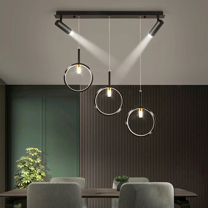 lustre led décoratif pour intérieur éclairage plafond - vue 5 sur 14
