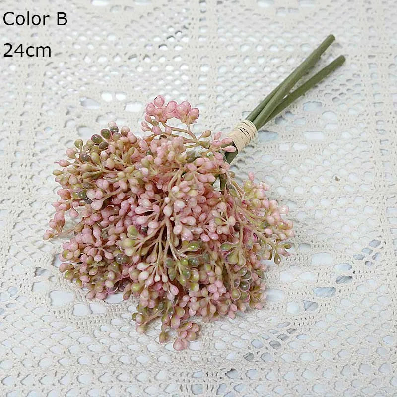 lot de 3 bouquets de riz artificiel pour décoration et arrangement floral - vue 12 sur 12