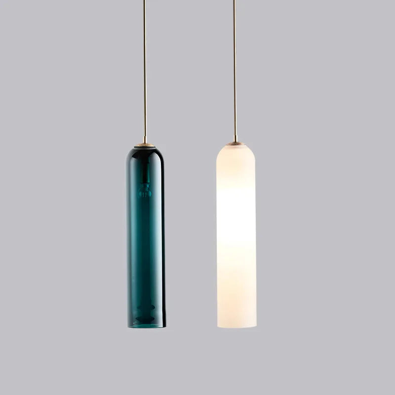 Suspension LED moderne en verre gris - vue 5 sur 12