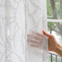 Voilage rideau fil décoratif moderne pour porte fenêtre