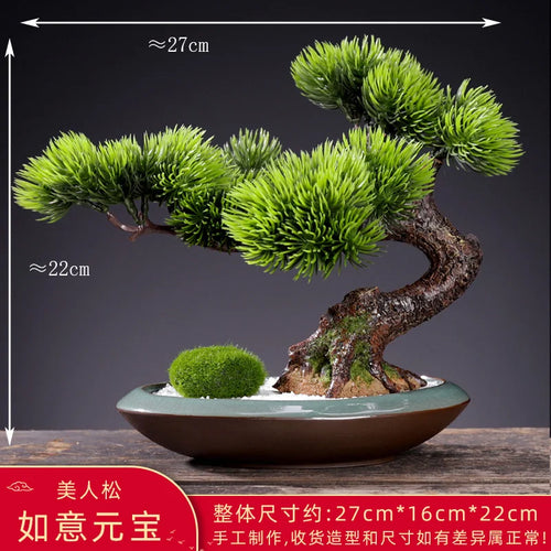 Artificial Simulation of Fake Flowers, Potted Gardens, Balcony Decoration, Bonsai Hotel Garden, Small Flower Pot Decoration - vue 30 sur 33