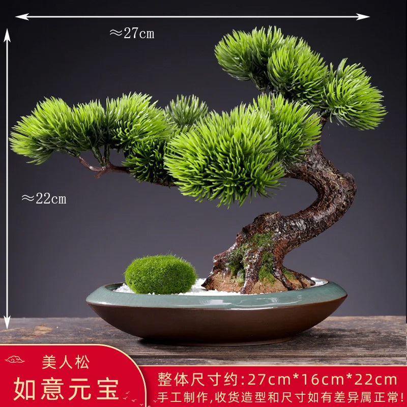 Artificial Simulation of Fake Flowers, Potted Gardens, Balcony Decoration, Bonsai Hotel Garden, Small Flower Pot Decoration - vue 29 sur 33