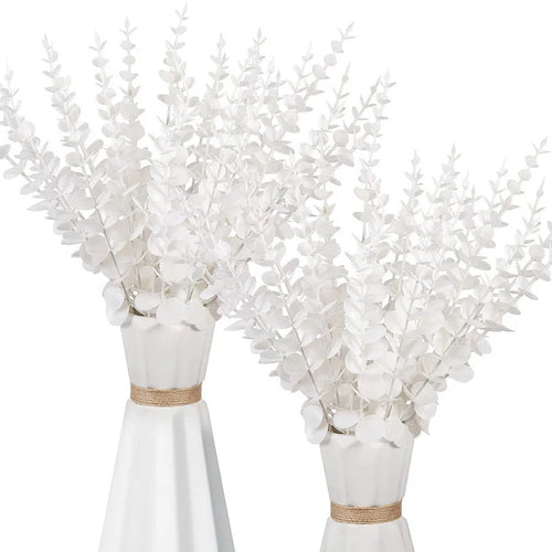 Artificial Eucalyptus Leaves, Green Plant Branches for Wedding Party, Home Garden, Table Decoration, Wreath, Outdoor 10/20/50Pcs