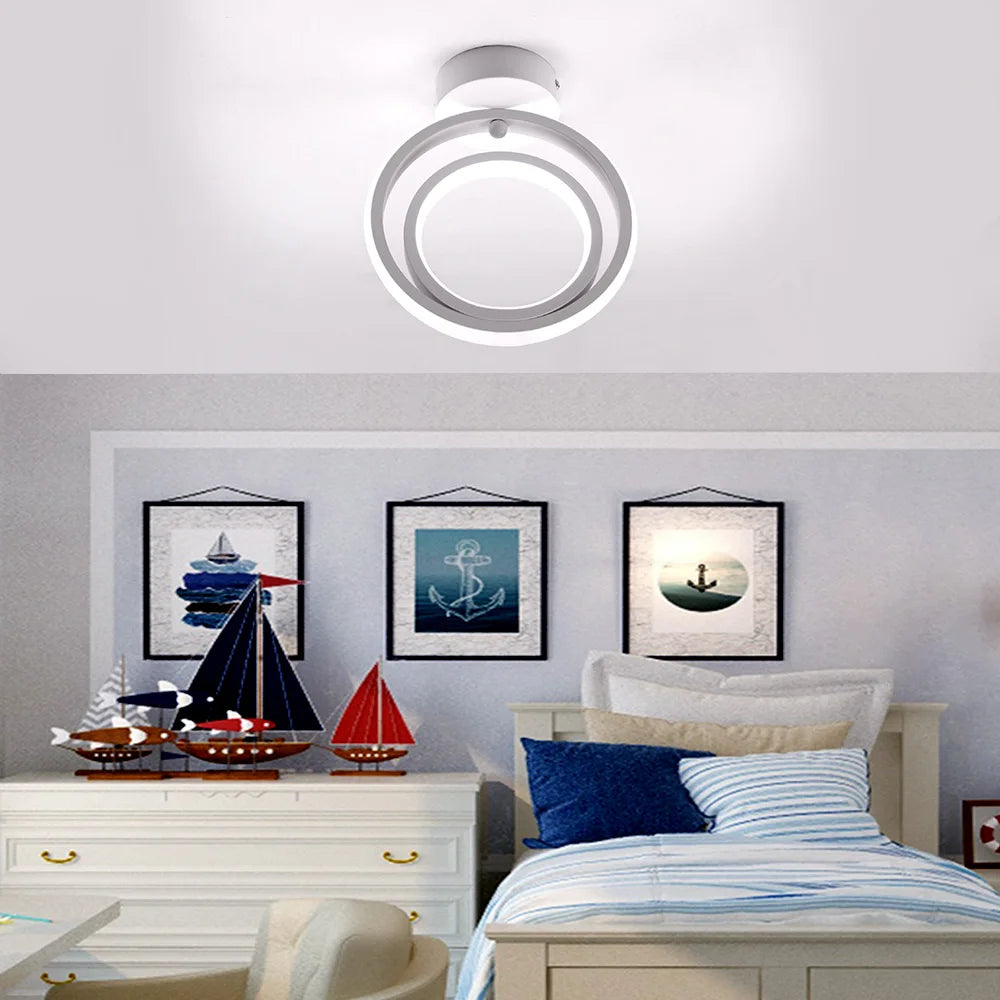 lustre led style moderne pour éclairage intérieur maison - vue 6 sur 19