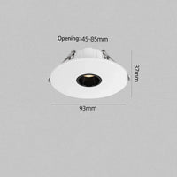Ultra-slim recessed LED spotlight for ambient lighting