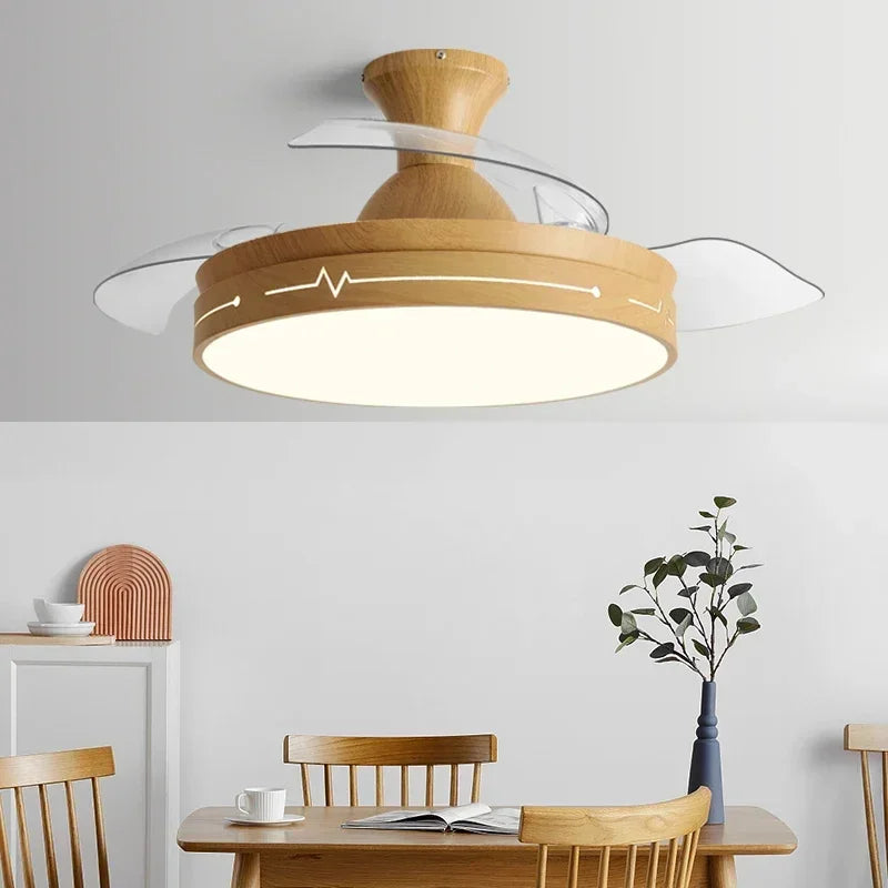 ventilateur de plafond avec lumière et contrôle silencieux - vue 3 sur 12