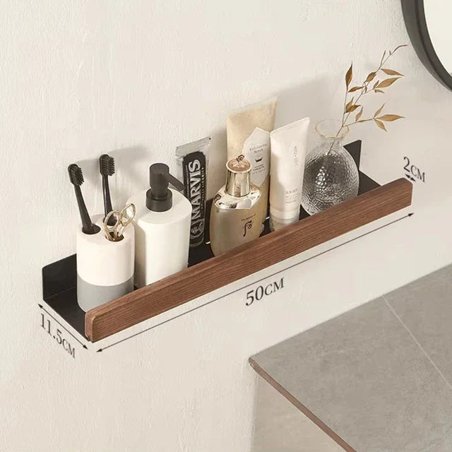 repisas,Bathroom shelf Storage rack,non perforated vanity Shelf Wall-Mounted Storage rack wall mounted bathroom organizer toilet - vue 11 sur 14