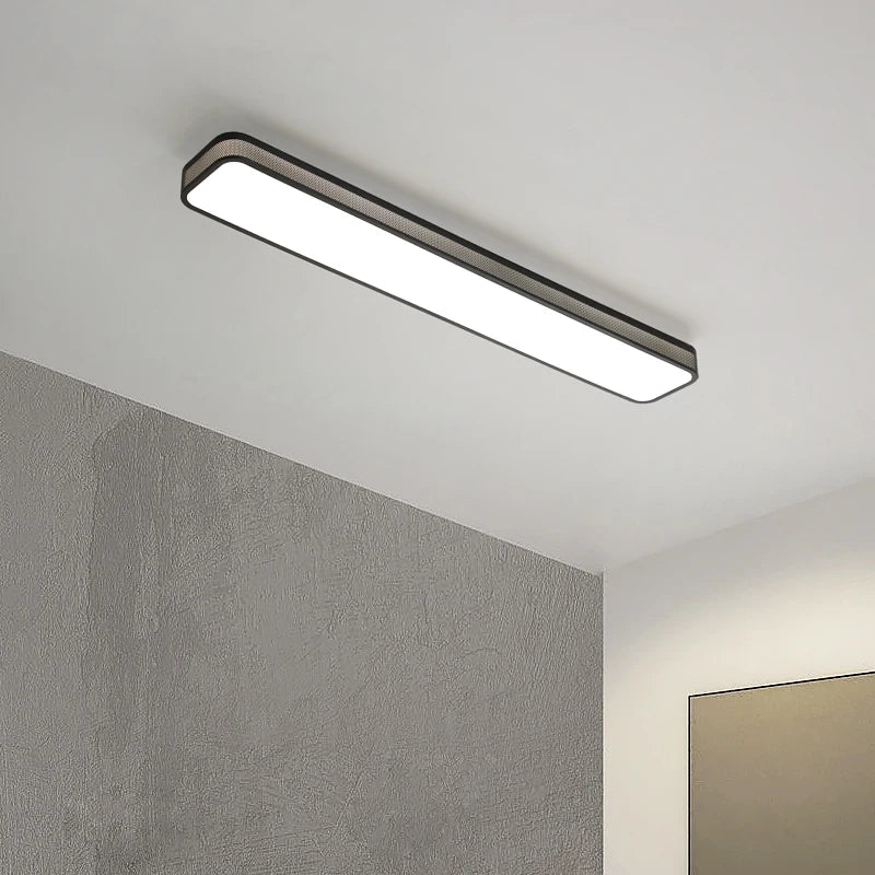 lustre led moderne éclairage intérieur longue bande décor maison - vue 7 sur 21