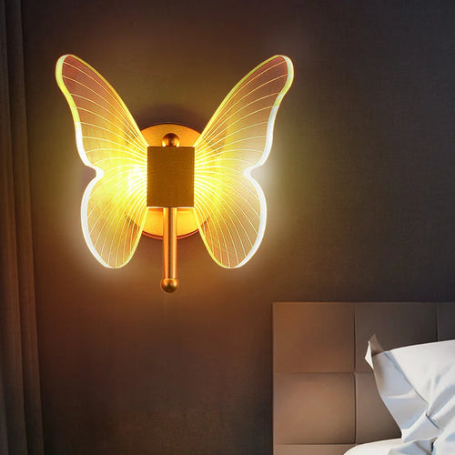 Suspension Papillon Led en acrylique - vue 7 sur 18