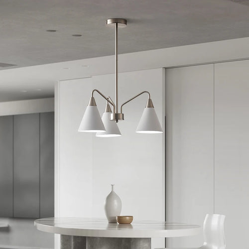 Medieval style retro iron chandelier for minimalist interior décor - vue 4 sur 8