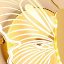Multicolour butterfly Tiffany glass wall light for children