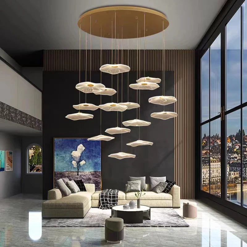 suspension moderne en acrylique pour décoration intérieure élégante - vue 7 sur 18