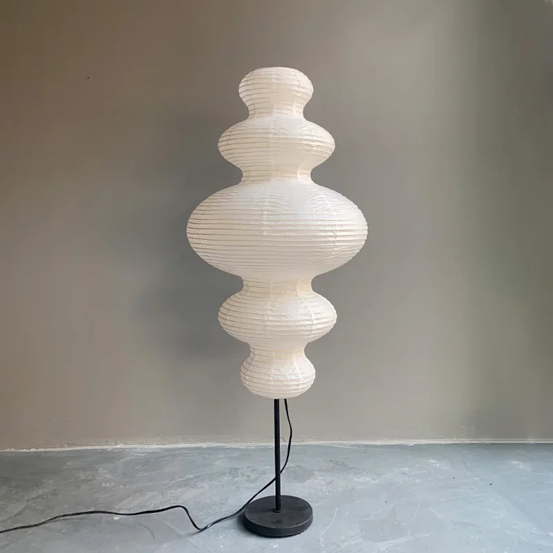 suspension loft japonaise en papier noguchi style nordique - vue 4 sur 6