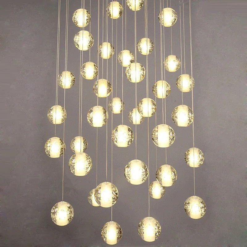 lustre en cristal moderne pour décoration intérieure suspendue - vue 5 sur 24