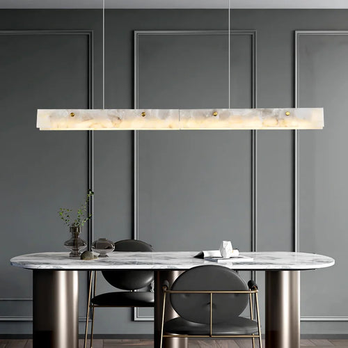 lustre moderne en marbre noir pour décoration intérieure élégante - vue 3 sur 10