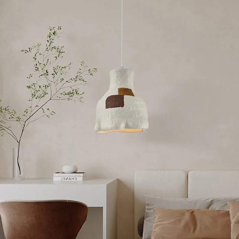 Nordic LED wabi sabi minimalist chandelier for bar, restaurant, guest house - vue 4 sur 10