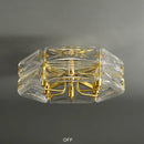 lustre nordique en cuivre led monté en surface moderne et luxueux