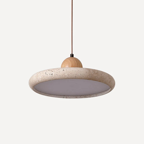 Suspension ronde circulaire décorative moderne et créative en pierre naturelle - vue 4 sur 6