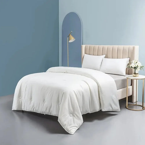 100% Mulberry Silk Air Conditioner Quilt Weighing about 3 Pounds, 200 * 230cm White Покрывало Стеганое - vue 5 sur 5
