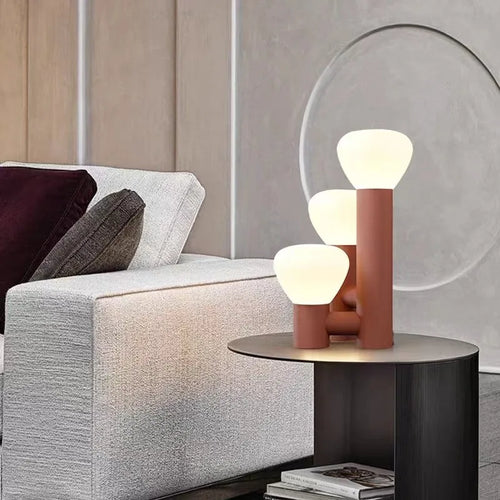 Coloured glass table lamp for interior decoration - vue 5 sur 10