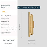 Modern living room background wall lamp, bedroom bedside wall lamp, Nordic creative E27 staircase and corridor lighting fixture