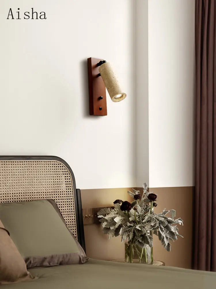 applique murale vintage wabi-sabi avec interrupteur design intérieur - vue 4 sur 8