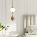 Minimalist LED pendant light in gourd shape for indoor decor