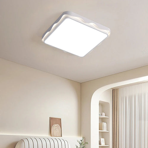 Modern minimalist ceiling light with integrated decorative tube design - vue 2 sur 9