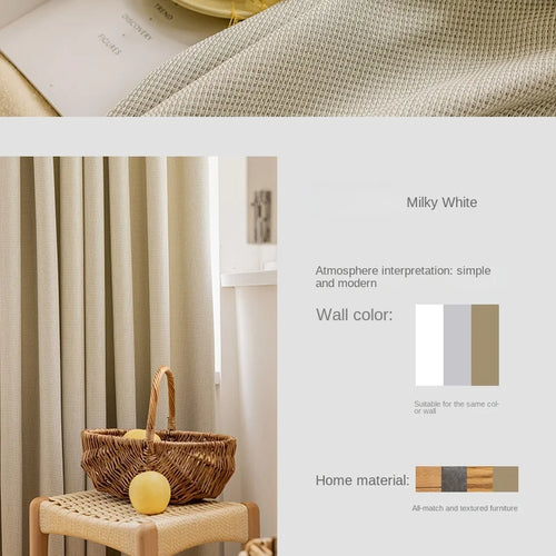 Rideau occultant moderne minimaliste pour salon et chambre - vue 9 sur 18
