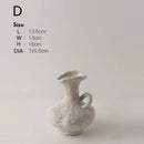 Hydroponics Nordic Style Simple Flower Pot, Ceramic White Vases, Table Accessories, Bathroom Aesthetic Room Decoration
