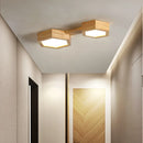plafonnier led en bois pour décoration intérieure moderne